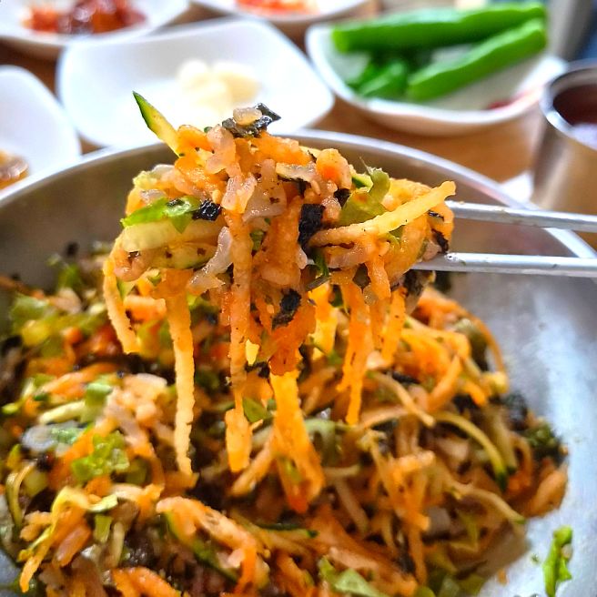 포항 수향회식당 죽도시장 블루리본 맛집 도다리 고추장 물회 리뷰