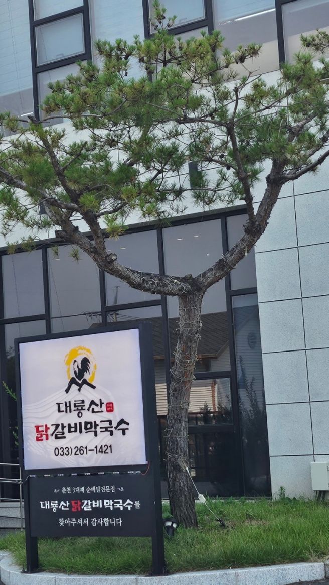 춘천 맛집 3대를 이어온 대룡산 닭갈비 막국수 루프탑에서 춘천시 뷰를 볼 수 있는 곳