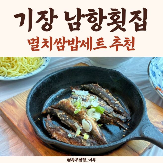기장 멸치축제 대변항 맛집 남항횟집! 기장멸치회 멸치쌈밥 추천