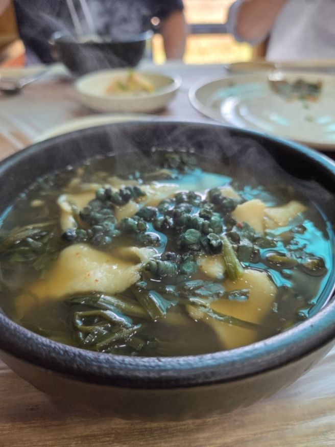 [골프여행] 영동 안성식당｜올뱅이국밥·올뱅이전 그리고 일라이트 고구마 내돈내산 후기