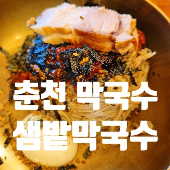 춘천막국수 원조 샘밭막국수 본점 섞어전 순메밀막국수 후기