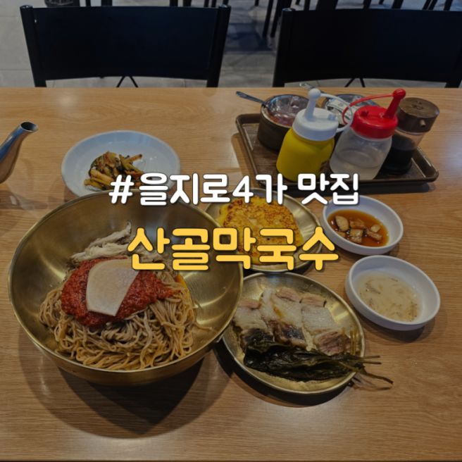[중구/을지로4가] 3대째 영업하는 가성비 막국수 맛집 "산골막국수"