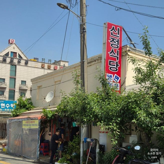 시원한 국수 땡길 때 온양온천역 밀면 맛집 추천 쯔양 맛집, 아산 신정식당