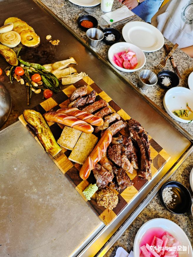 가족모임 하기 좋은 경산 맛집 우미관 철판구이 불쇼