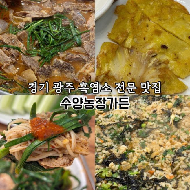 [경기광주/곤지암] 내돈내산 흑염소 전문 맛집 : 수양농장가든
