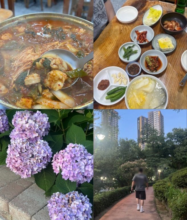 [대구 중리동] <물레 불고기 식당> 대창곱창전골 맛집 / 이현공원 산책 / 수국 개화