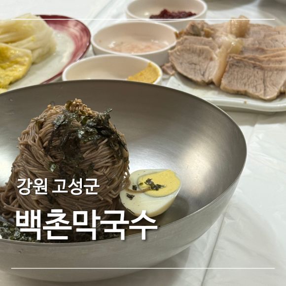 [강원 고성군] 백촌막국수 : 강원도 막국수 맛집 공휴일 웨이팅 후기