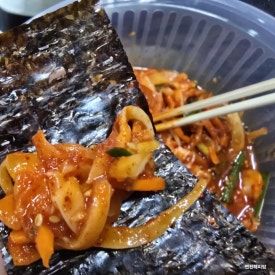 연천 전곡맛집 포장 배달 야식 한치물회 회무침 할매왕족발