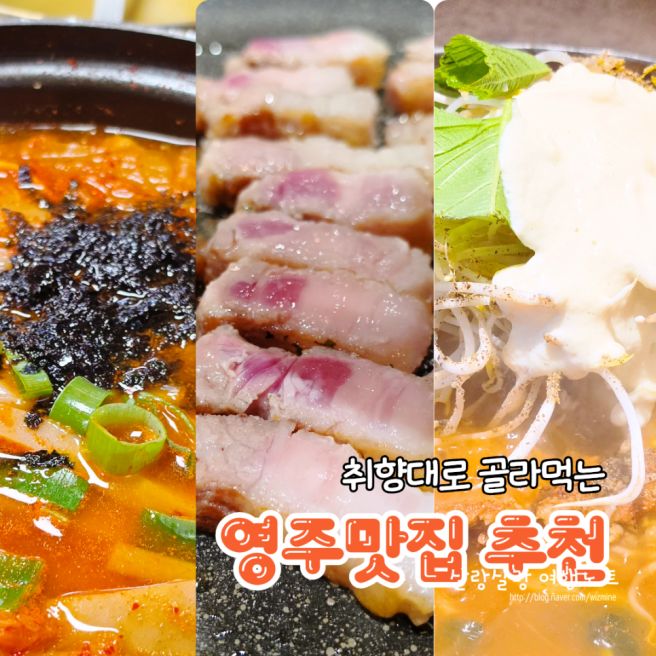 영주 맛집 3곳 비교｜우동고·영주전통묵집식당·소백왕감자탕