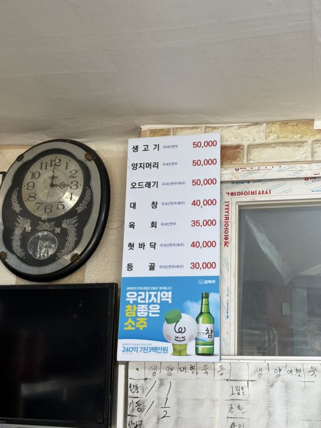 대구 왕거미식당: 뭉티기 미침