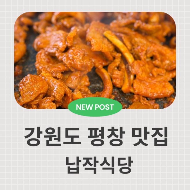 강원도 평창 대관령 맛집! 납작식당 오삼불고기 솔직 후기