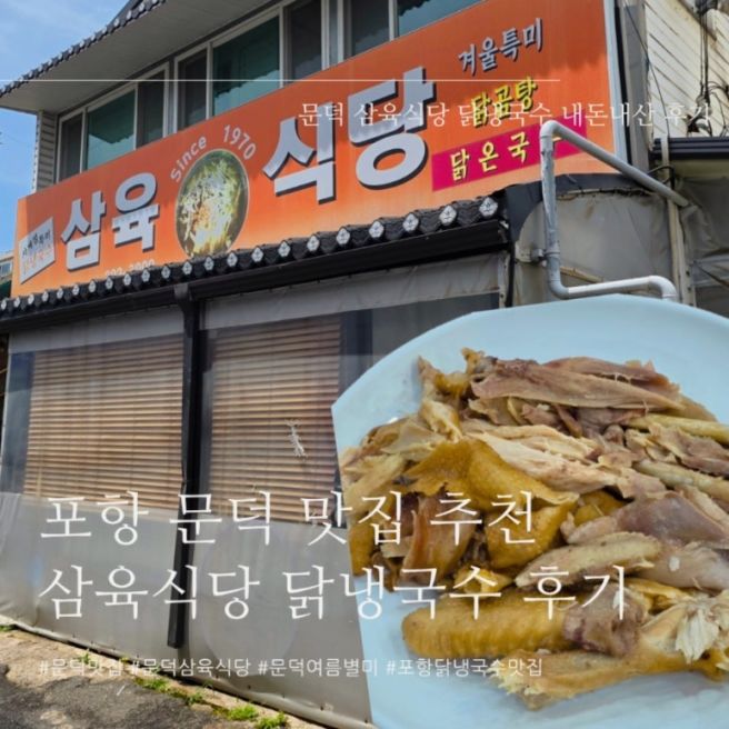 [포항] 문덕 몸보신 맛집 추천 삼육식당 닭냉국수 후기(문덕 냉국수)