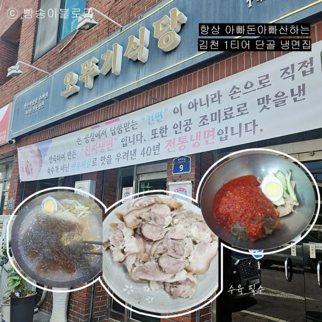 김천 "오뚜기식당" 50년전통 사골육수 냉면맛집 (260802 방문)